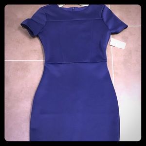 Blue Sheath Midi Dress by Alexia Admor (XS)
